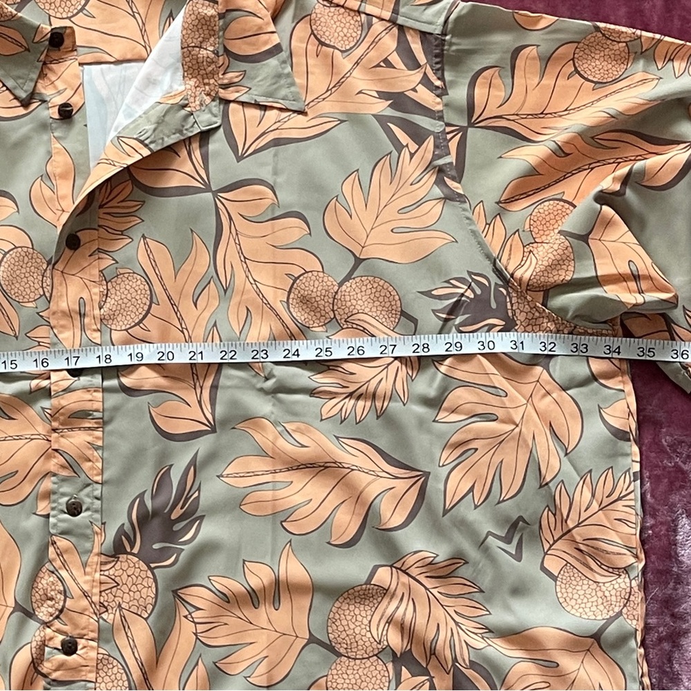 MISSING POLYNESIA Mens Ulu Aloha Shirt - Picture 6 of 8